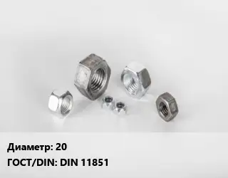 Гайка 20 DIN 11851
